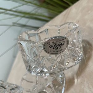 Sold✅ Set of 4 Gorham Full Lead Crystal Napkin Rings, made in Germany!!